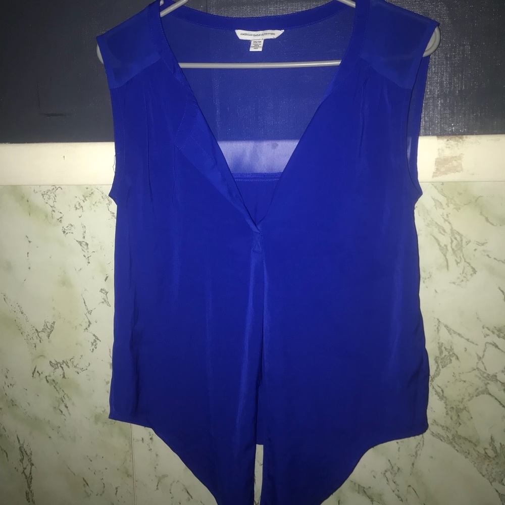 Sheer American Eagle Tank Top